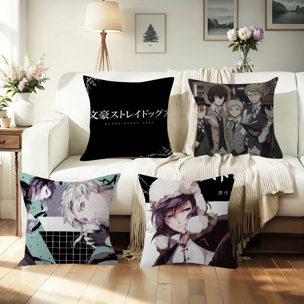 Home.Textiles Cushion - Anime B-Bungo Stray Dogs Cushion Cover