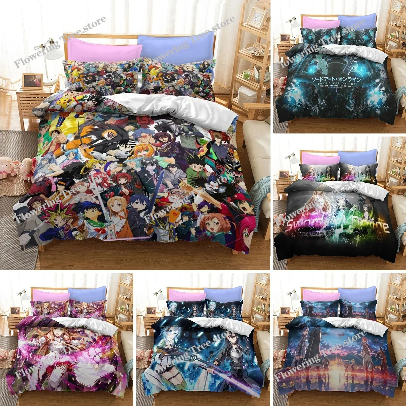 Home Textiles Online - Anime Sword Art Online Bedding Set