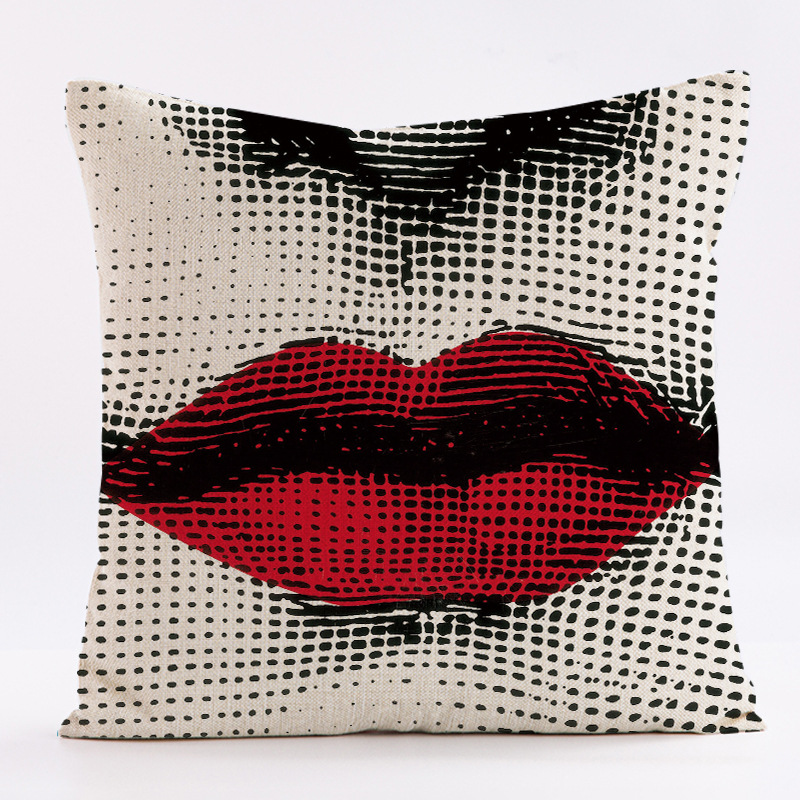 Abstract Nordic facial pattern - Home.Textiles Cushion recension och pris