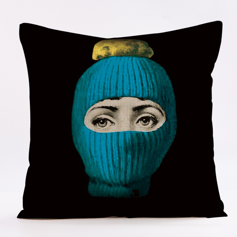 Abstract Nordic facial pattern - Home.Textiles Cushion recension och pris