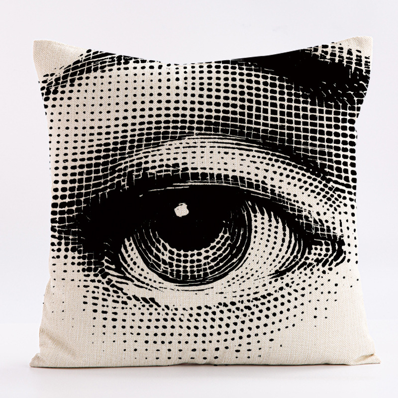 Abstract Nordic facial pattern - Home.Textiles Cushion recension och pris