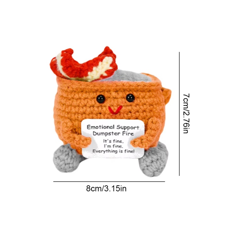 Handmade Crochet Dumpster Fire - Home And Textiles Today recension och pris