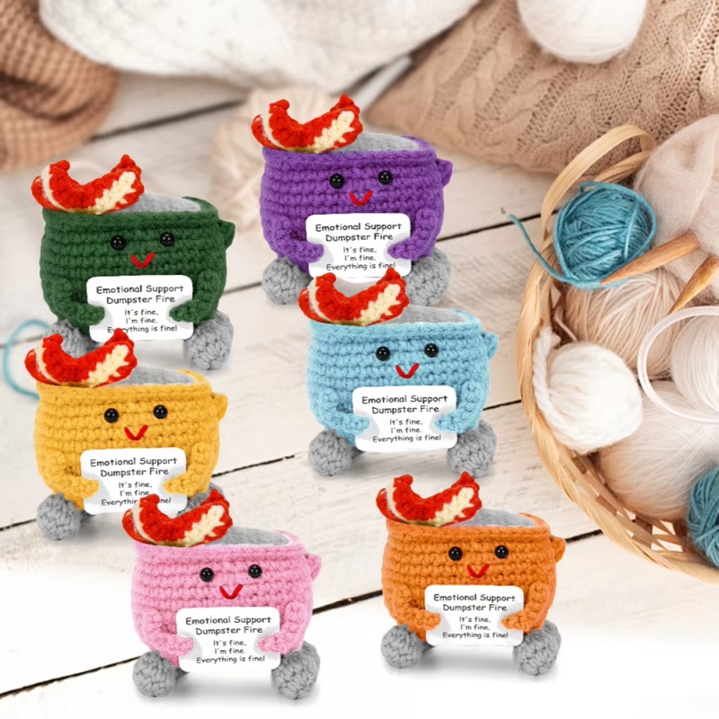 Handmade Crochet Dumpster Fire - Home And Textiles Today recension och pris