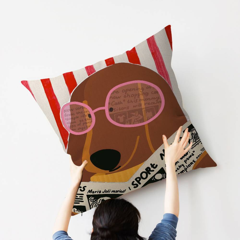 Sausage Dog Dachshund cute Pil - Home Textiles And Furnishing recension och pris