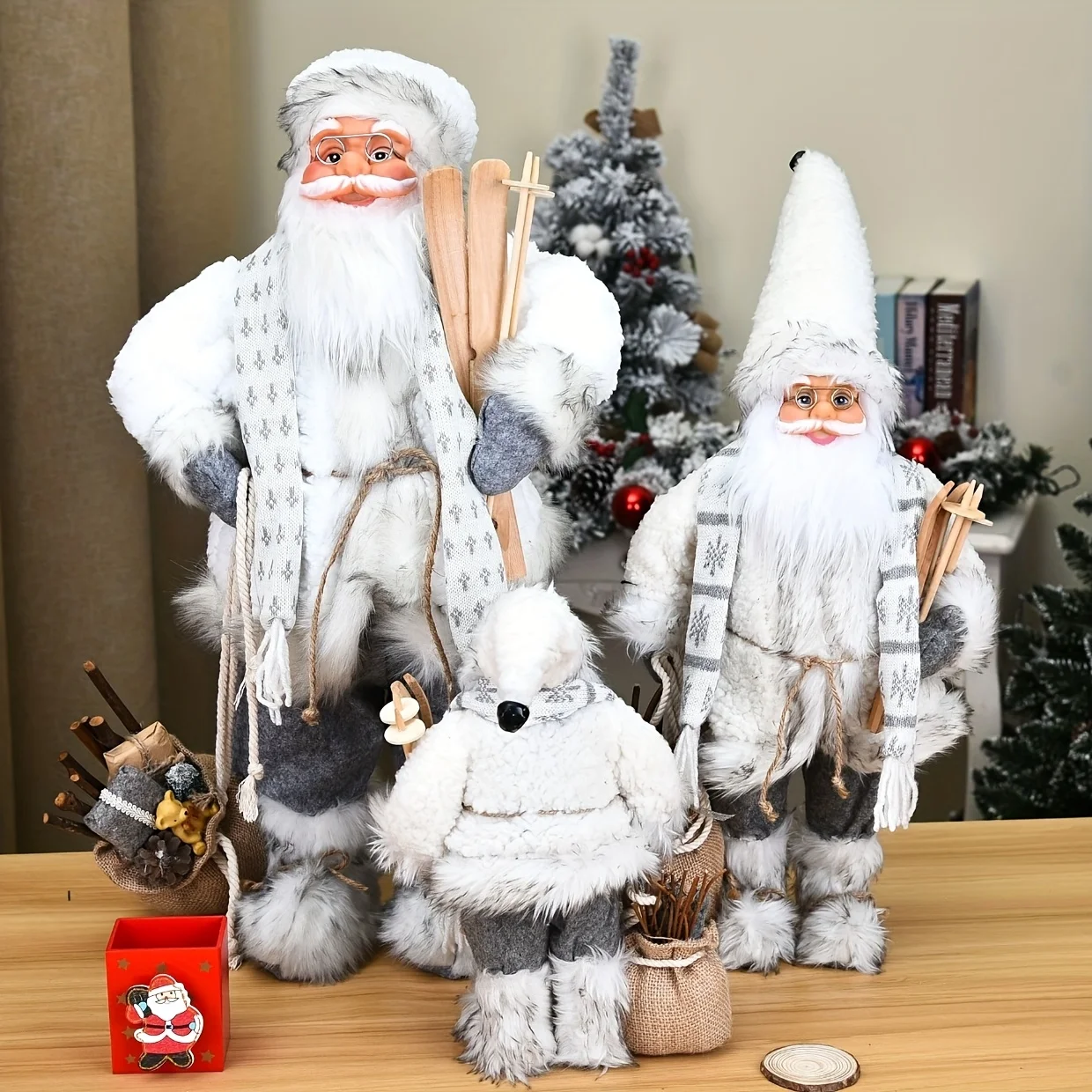 Blue and white Santa Claus, Ch - Home Textiles And Furnishing recension och pris