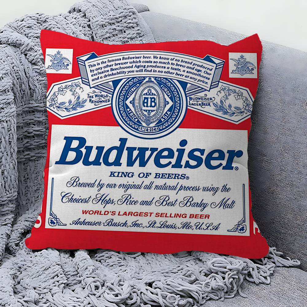 King Of Beer B-Budweiser Pillo - Home Textiles And Furnishing recension och pris
