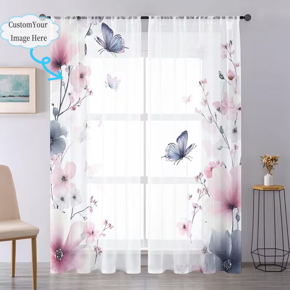 Custom 2D Flat 2pcs Sheer Curt - Home Of Textiles recension och pris