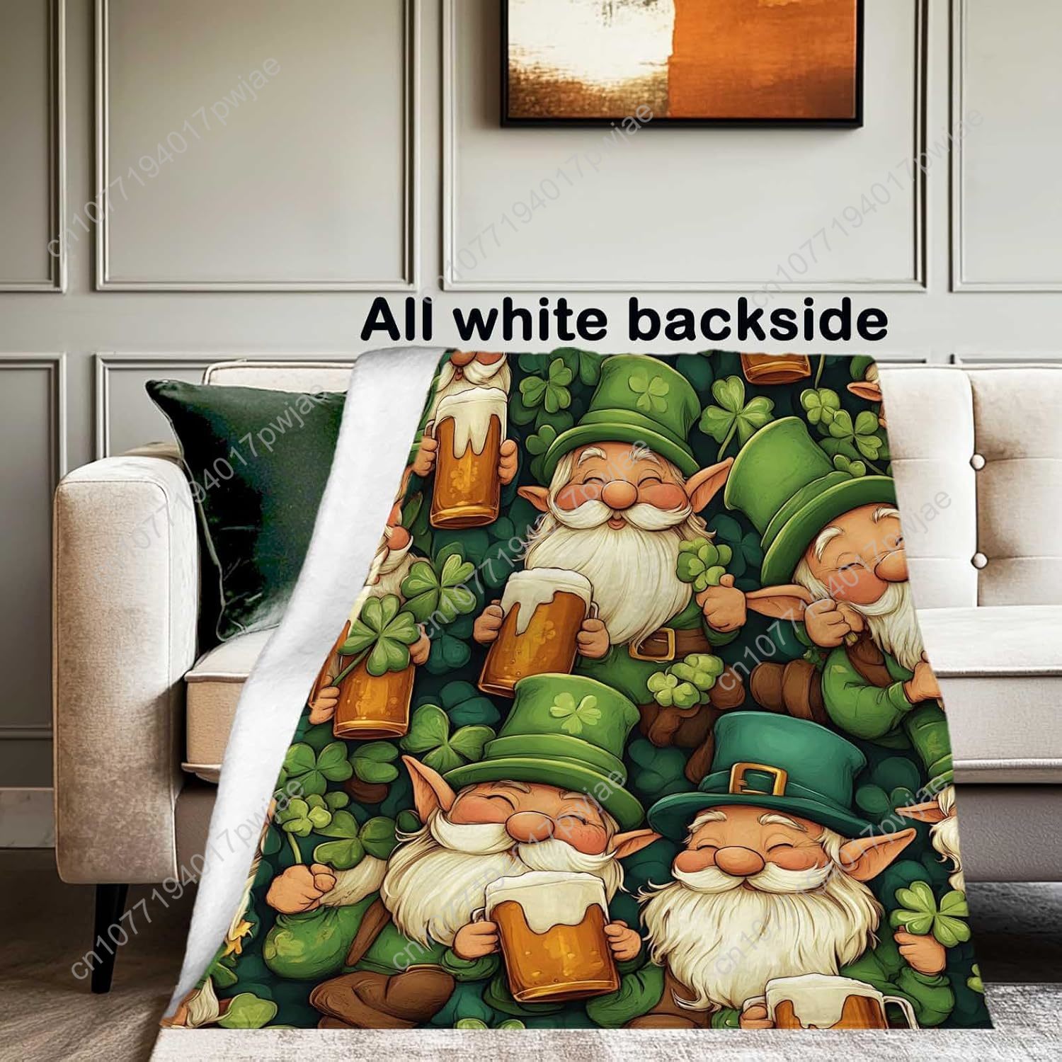 St. Patrick’s Day Gnome Throw  - Home And Textiles Today recension och pris