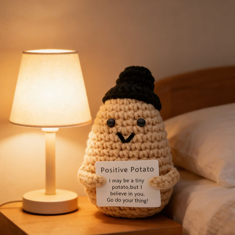 Cute Positive Potato Crochet D - Home And Textiles Today recension och pris