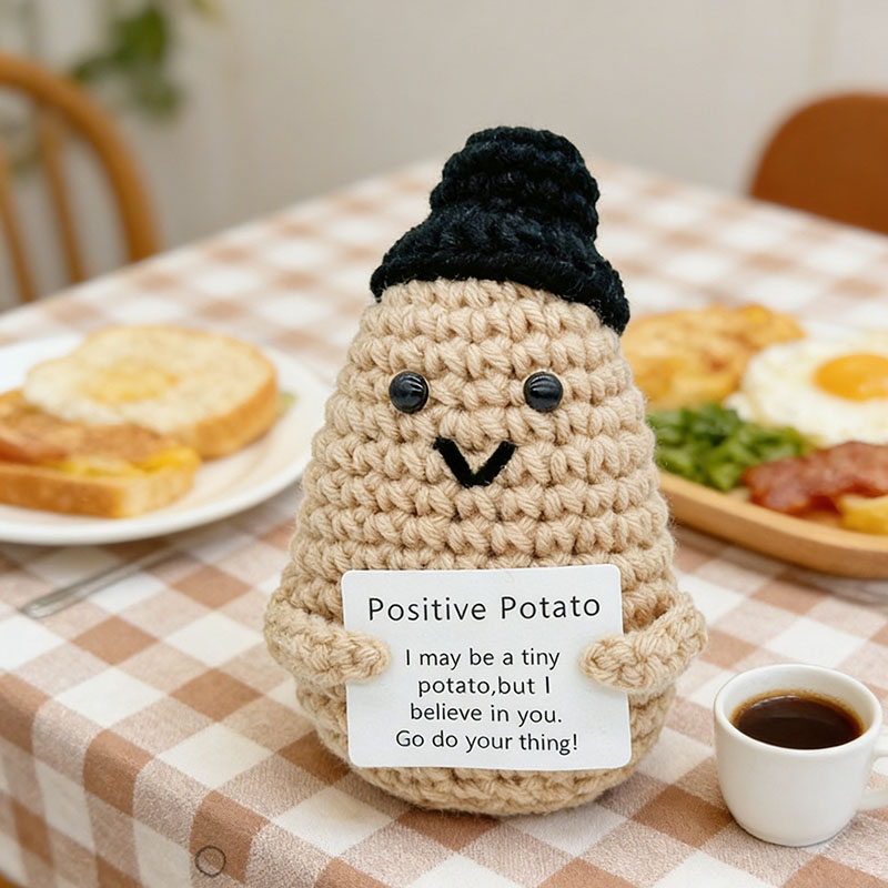Cute Positive Potato Crochet D - Home And Textiles Today recension och pris