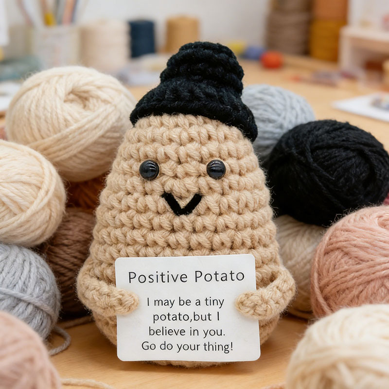 Cute Positive Potato Crochet D - Home And Textiles Today recension och pris